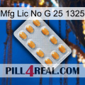 Mfg Lic No G 25 1325 cialis3